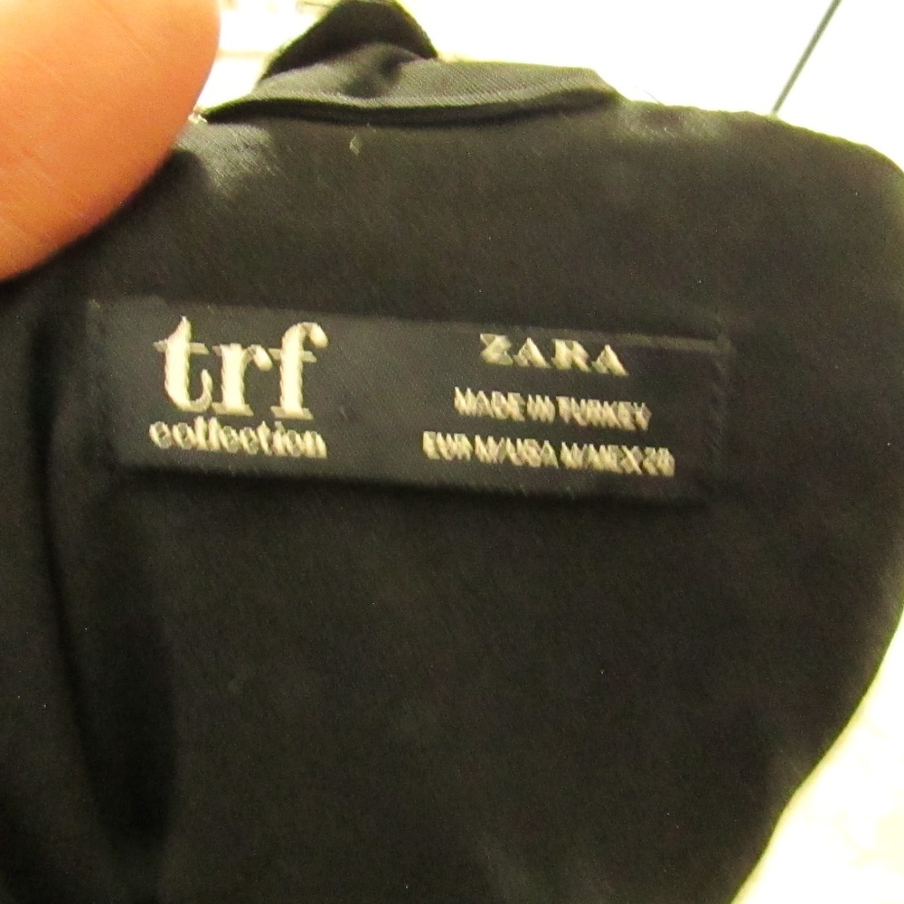 Zara Black Wrap Mini Dress - Picture 5 of 9